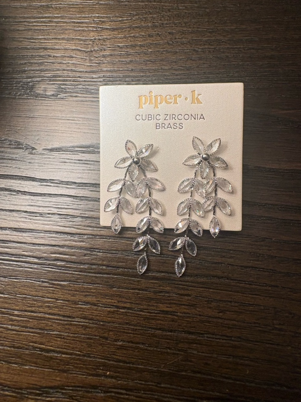 NEW Piper K silver earrings